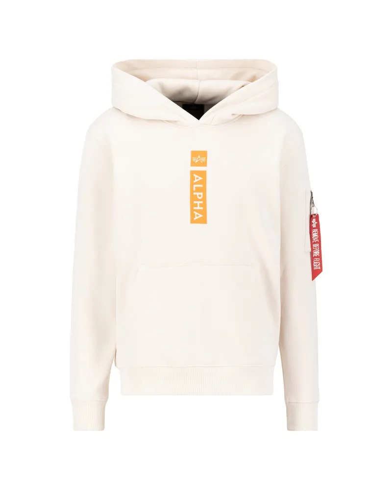 Alpha Industries Alpha Puff Print Hoodie - Wollweiß Wollweiß