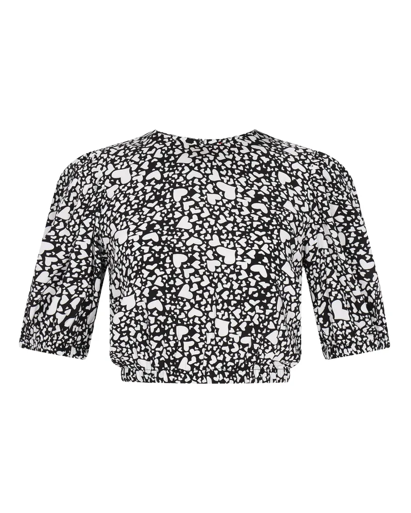 My Mo Bluse Frauen schwarz-weiß Schwarz