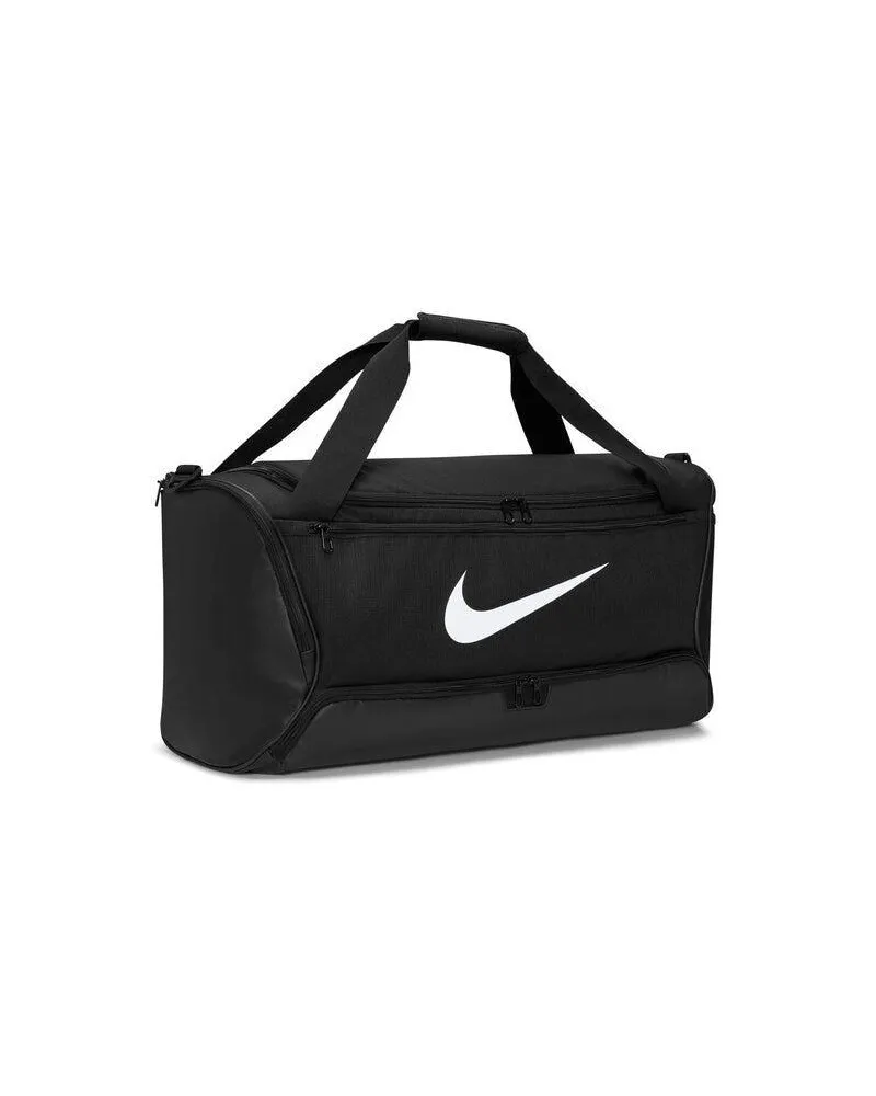 Nike Reisetasche "Brasilia", Swoosh, Training, 60l (Mitternachtsblau/Schwarz/Weiß Schwarz