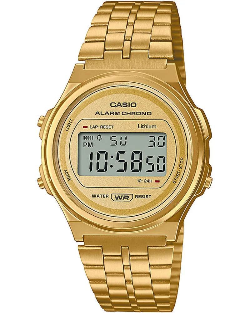 Casio Casio Kollektion Vintage Damen Gold Uhr A171WEG-9AEF Gold