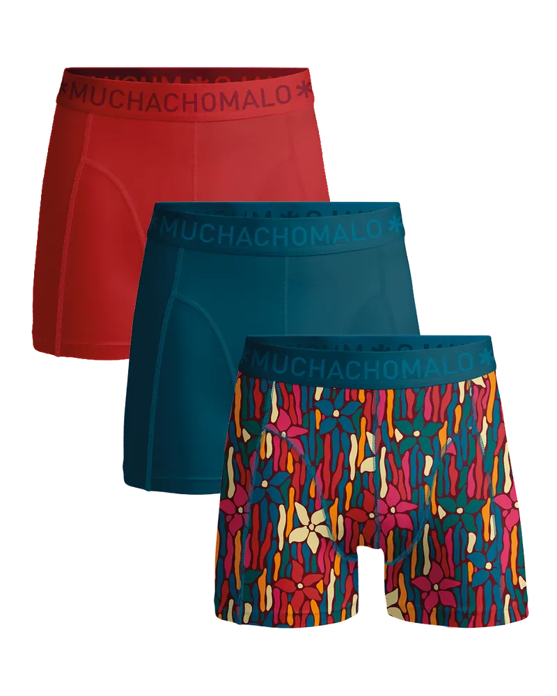 Muchachomalo Herren Boxer Shorts - 3er Pack - Herren Unterwäsche Mehrfarbig