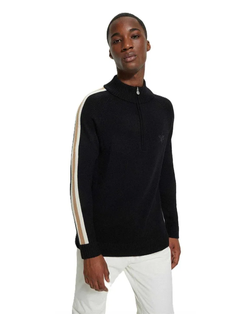 HUGO BOSS Pullover für Herren, Regulär, Raglanärmel (Schwarz Schwarz