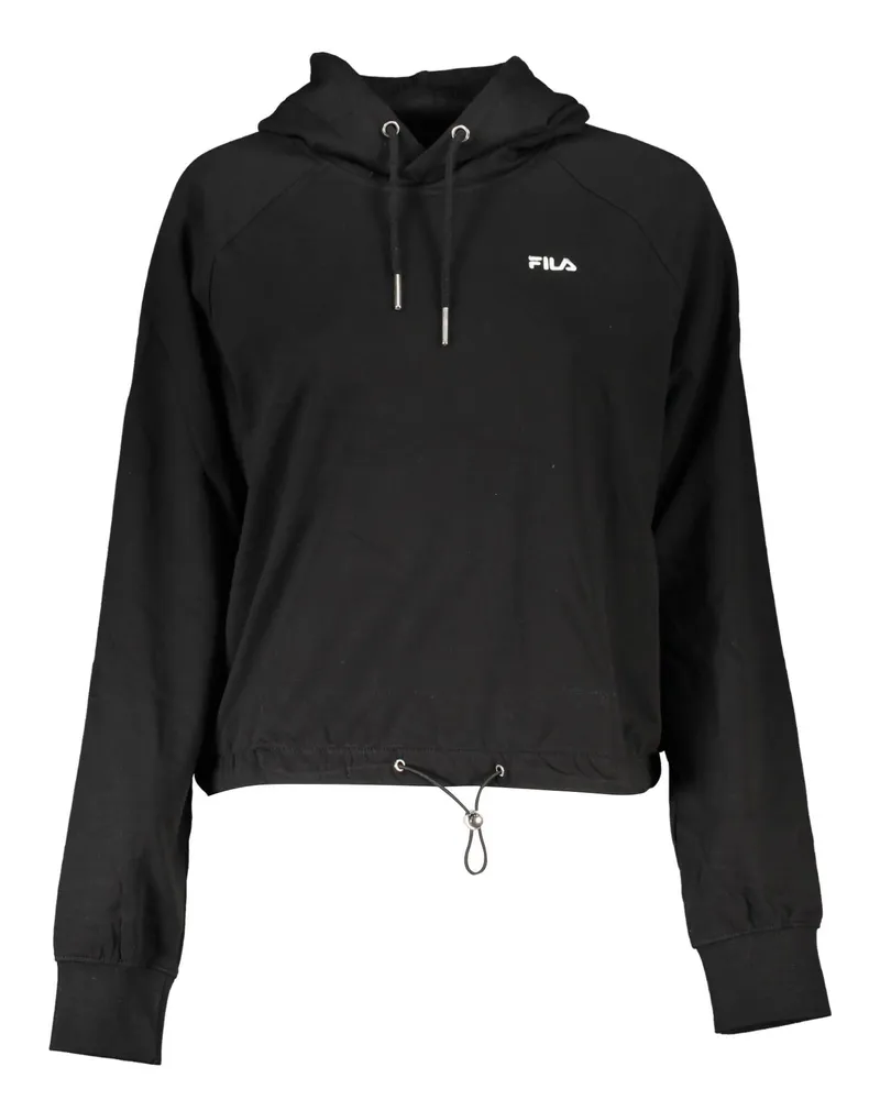 Fila Cropped Hoodie Schwarz Schwarz