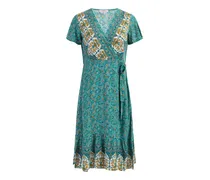 Sommerkleid Damen Türkis Mehrfarbig