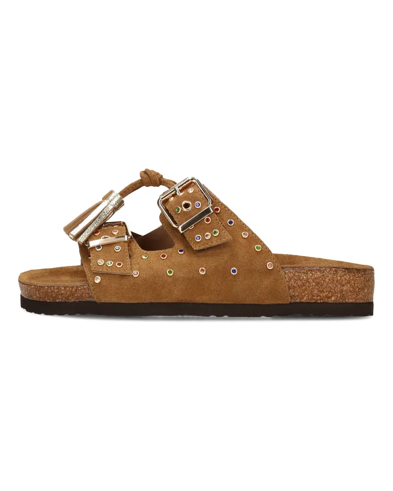 PS Poelman LINDSEY Damen Sandalen Beige