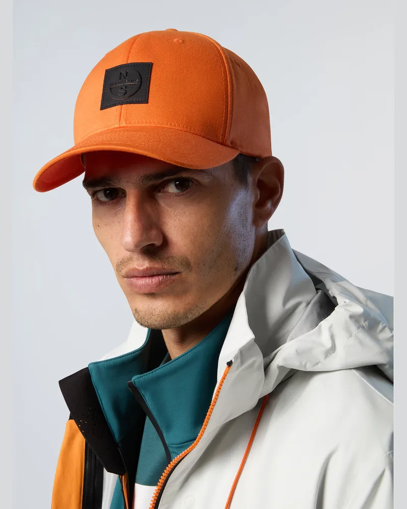 North Sails Basecap Flexfit® Basecap mit Aufnäher Orange