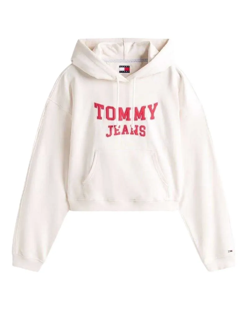 Tommy Hilfiger Kurz-Hoodie für Damen (Antikweiß Altweiß