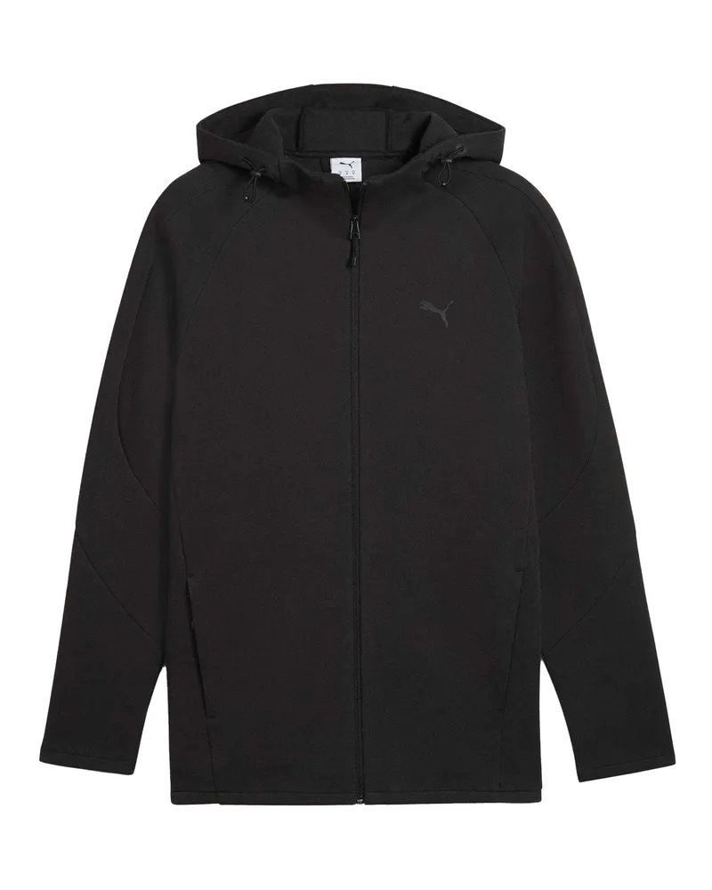 Puma Evostripe" Hoodie mit durchgehendem Reißverschluss für Herren (Schwarz Schwarz