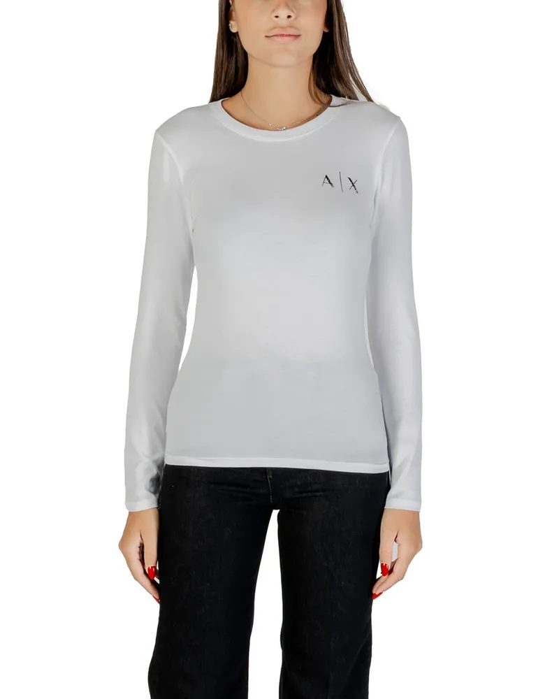 Armani Exchange Damen-T-Shirt - Weiß Weiß