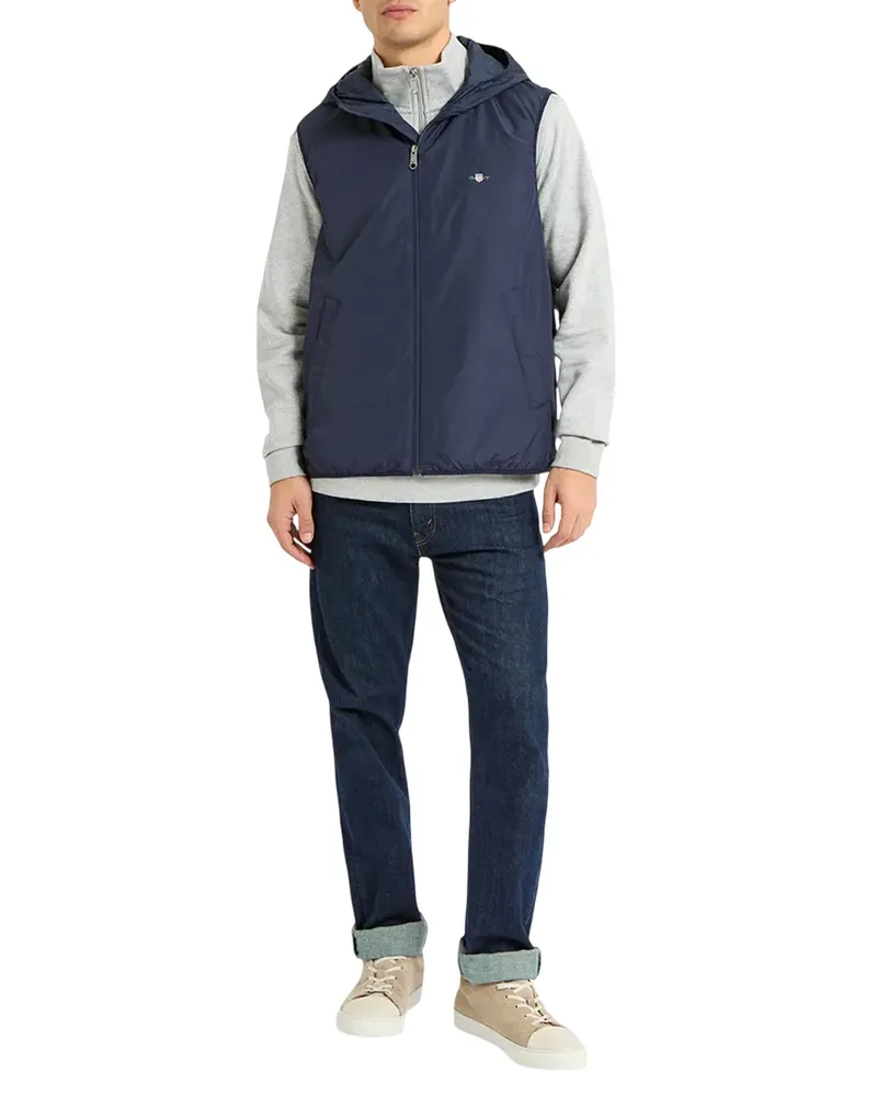 Gant Weste für Herren, Ärmellos (Blau Blau