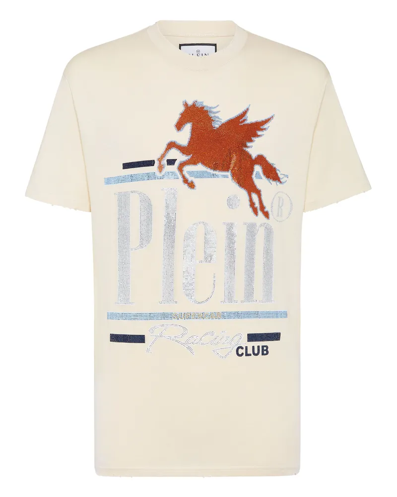 Philipp Plein T-Shirt Racing Beige