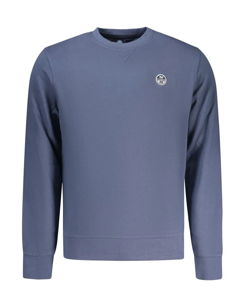 North Sails Blauer Baumwoll-Herrenpullover Blau