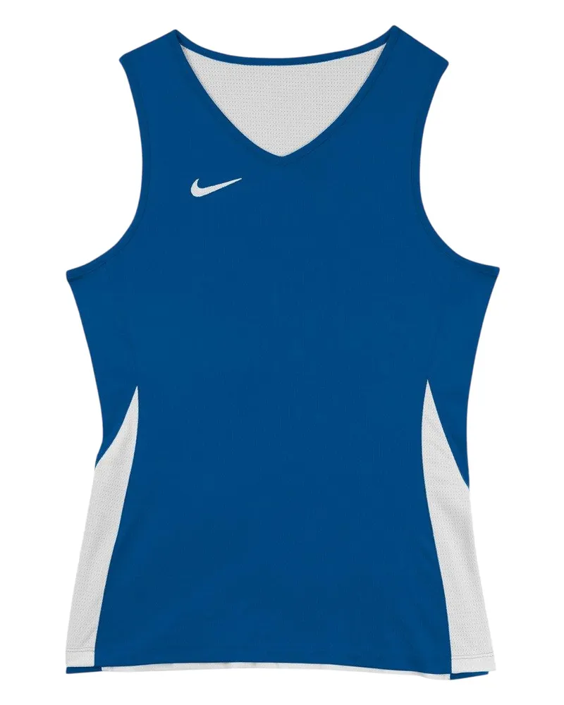 Nike Basketball-Trikot für Damen, wendbar, Ärmellos (Königsblau/Weiß Marineblau