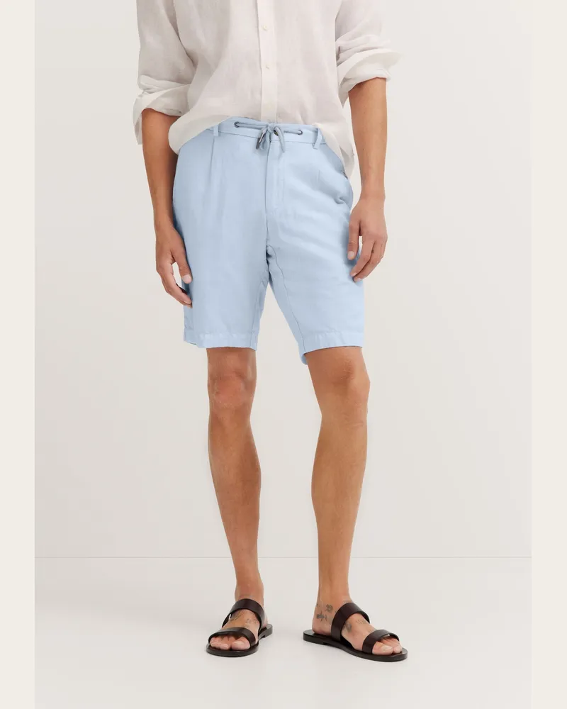 Bugatti Bermuda aus Leinen-Baumwollmix - Hellblau Hellblau