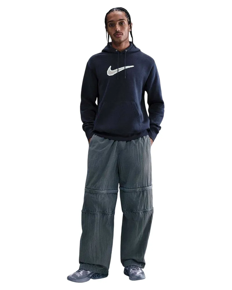 Nike Club" Kapuzenpullover für Herren, Fleece (Schwarz Marineblau