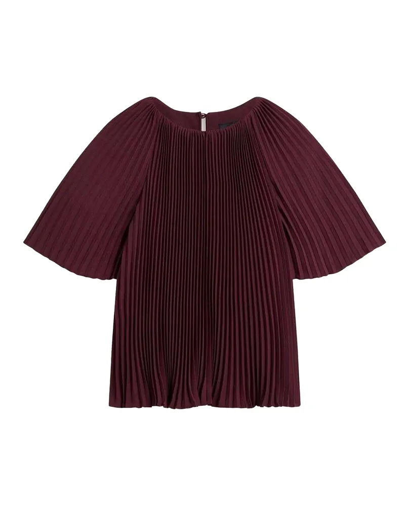Ted Baker Agara" Bluse für Damen, Rundhalsausschnitt (Ochsenblutrot Rot