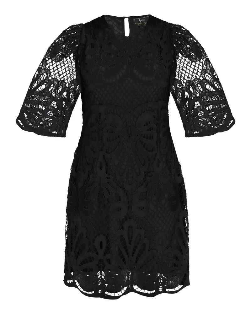 FAINA Kleid Frauen Schwarz Schwarz