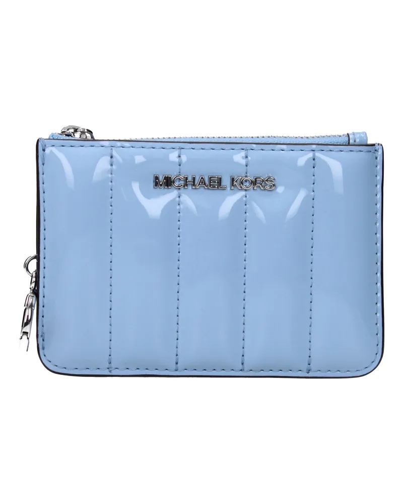 Michael Kors Hellblau Leder Geldbörse Blau