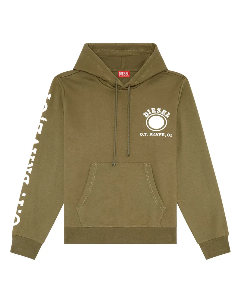 Diesel S-Ginn Hood-K21 Sweatshirt Grün
