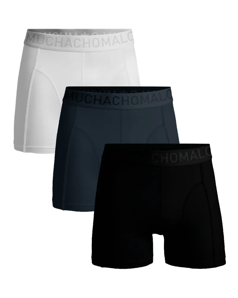 Muchachomalo Herren Bambus Boxer Shorts - 3er Pack - Herren Unterwäsche Mehrfarbig