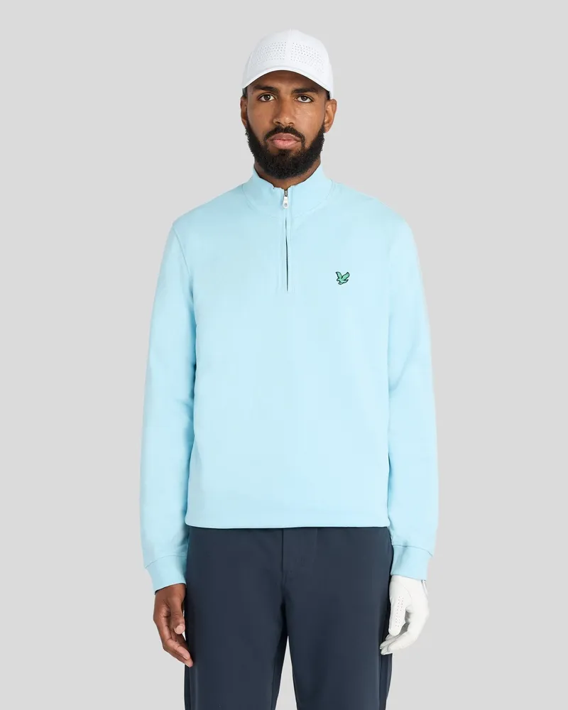 Lyle & Scott Golf Midlayer mit Viertelreißverschluss Blau