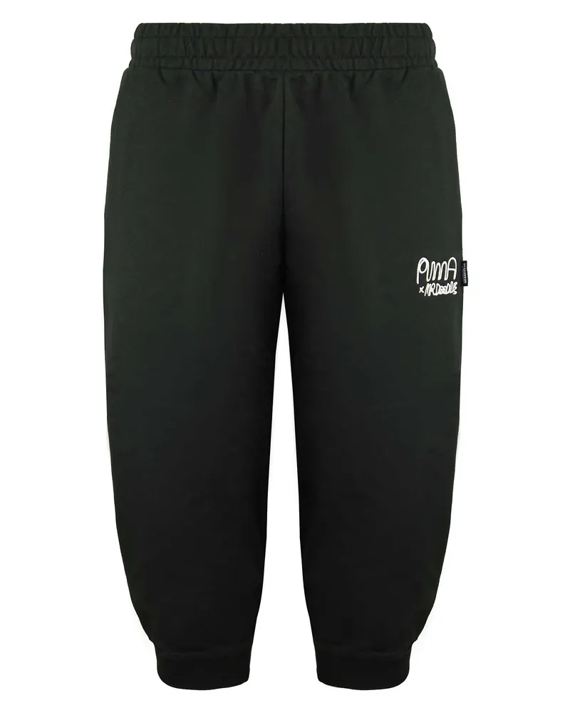 Puma x Mr. Doodle Stretch Taille 3/4 Joggers Black Womens Trackhose 531019 01 Schwarz