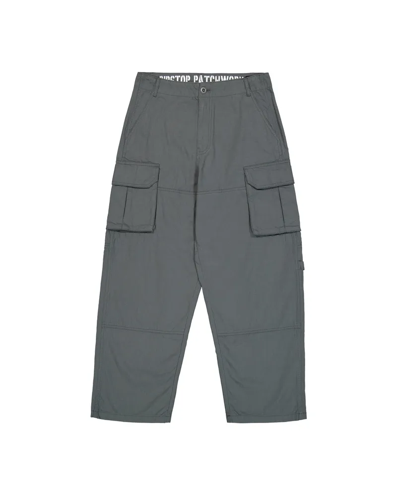 Alpha Industries Ripstop Patchwork-Hose Grau