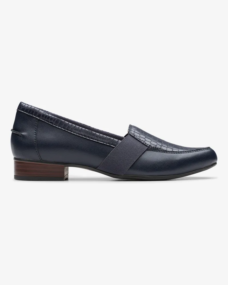 Clarks Juliet Beat Marineleder Schuhe Blau