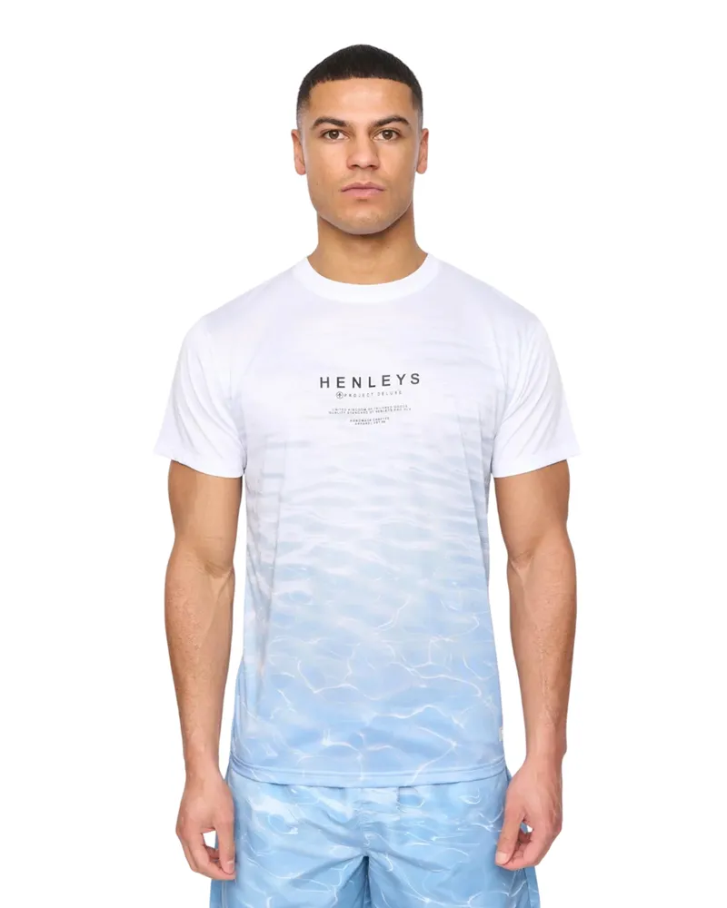 Henleys Henpool" T-Shirt für Herren (Jeansblau Blau