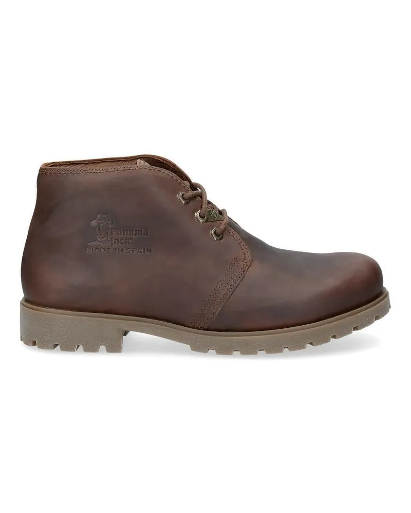 Panama Jack C10 Herren Brauner Stiefel Wasserdichte Havana Joe Schnür-Chukka-Stiefeletten Braun