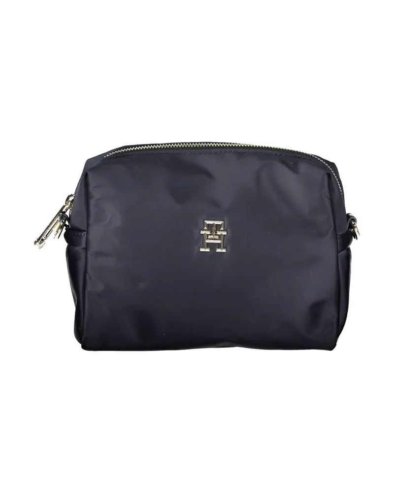 Tommy Hilfiger Blaue Polyester-Handtasche Blau