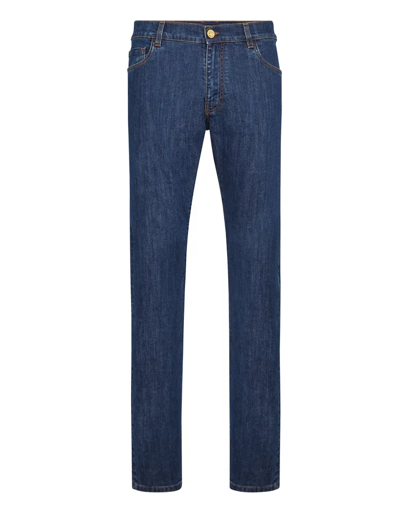 Billionaire Jeans Regular Fit Paisley Blau