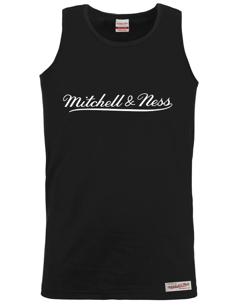 Mitchell & Ness Skript -Logo Herren Schwarzweste Schwarz