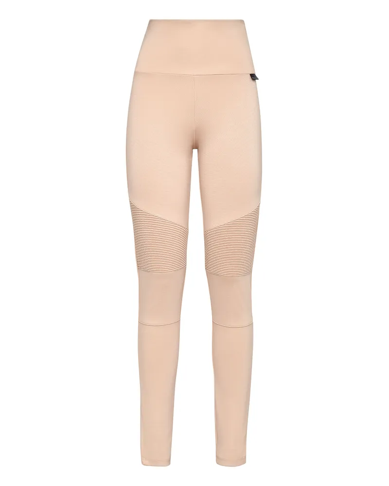 Philipp Plein Leggings Iconic Plein Beige
