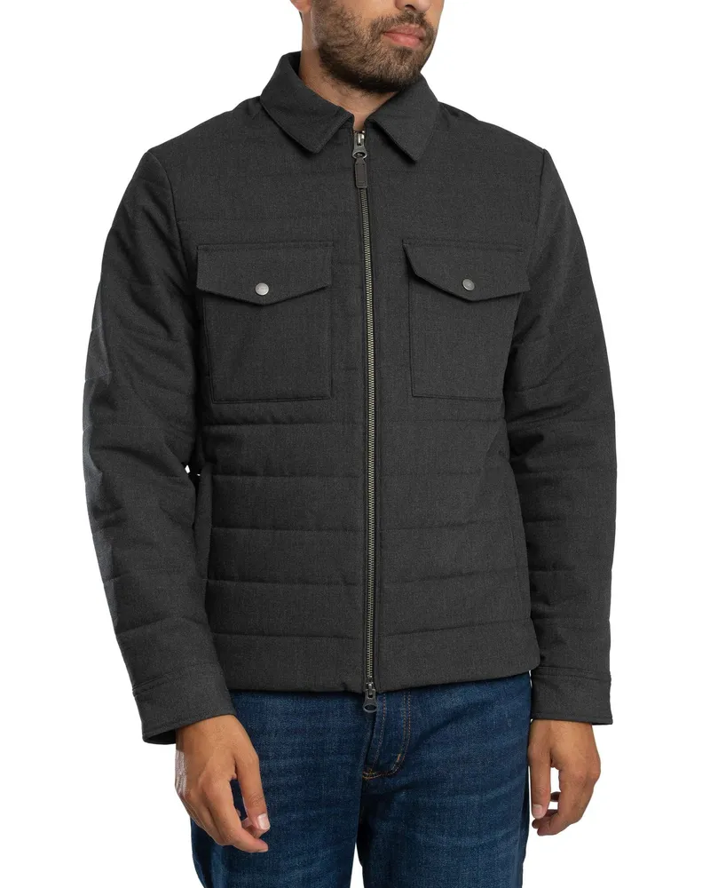 Gant Isolierte Flanelljacke, Grau Grau