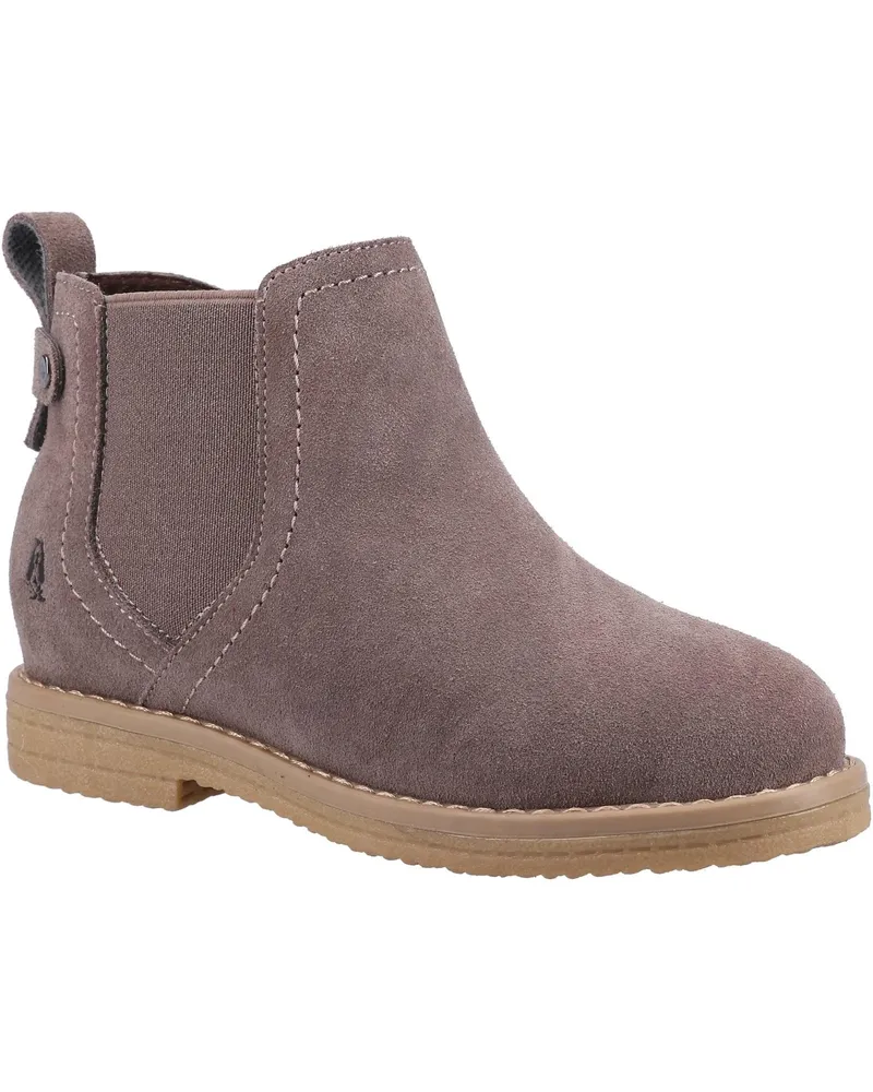 Hush Puppies Girls Mini Maddy Stiefelette aus Wildleder (Grau Grau