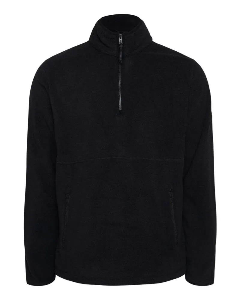 Timberland Oberteil für Herren, mit kurzem Reißverschluss, Dickes Fleece (Schwarz Schwarz