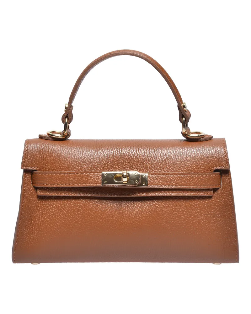 Anna Luchini Braun Rindsledertasche Braun