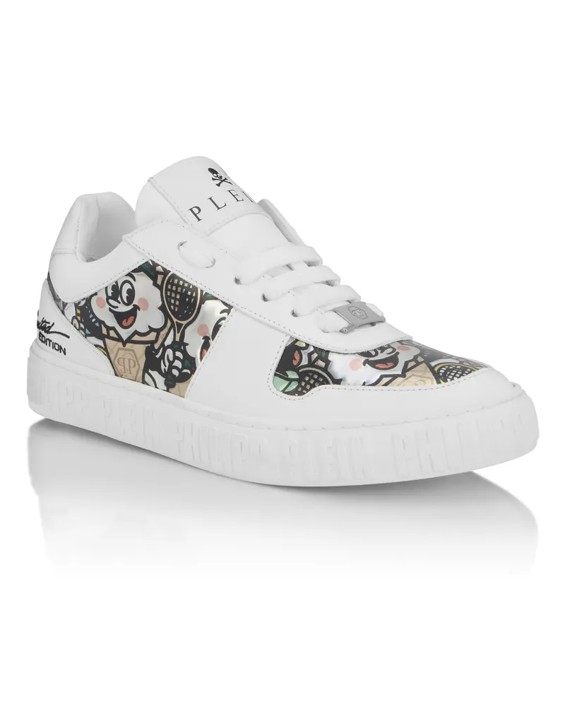 Philipp Plein Low-Top Sneakers 3D Ice Cream Weiß