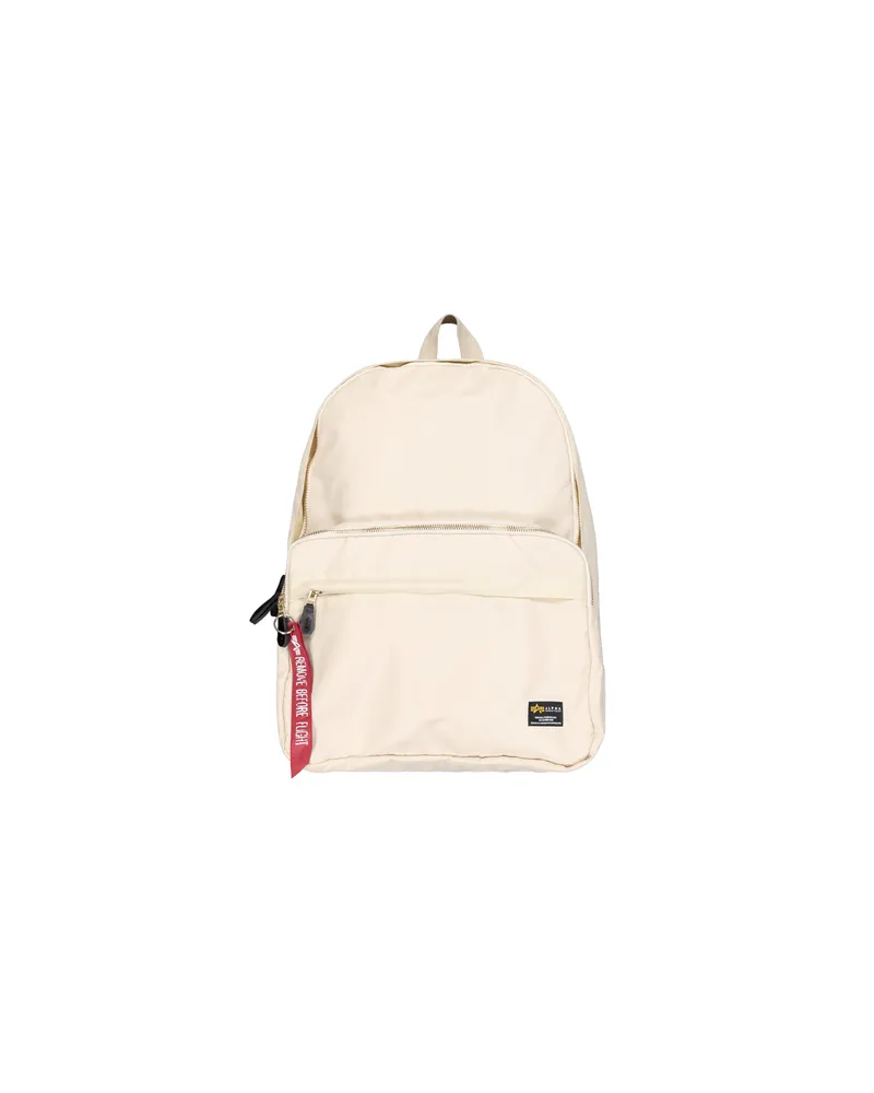 Alpha Industries Crew Backpack Weiß