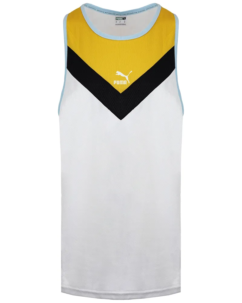 Puma Iconic MCS Herren Weißes Tanktop Weiß