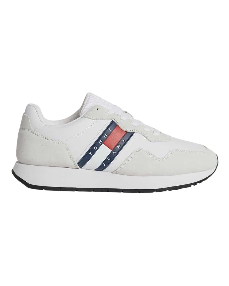 Tommy Hilfiger Modern" Sneaker für Herren, Wildleder (Weiß Weiß