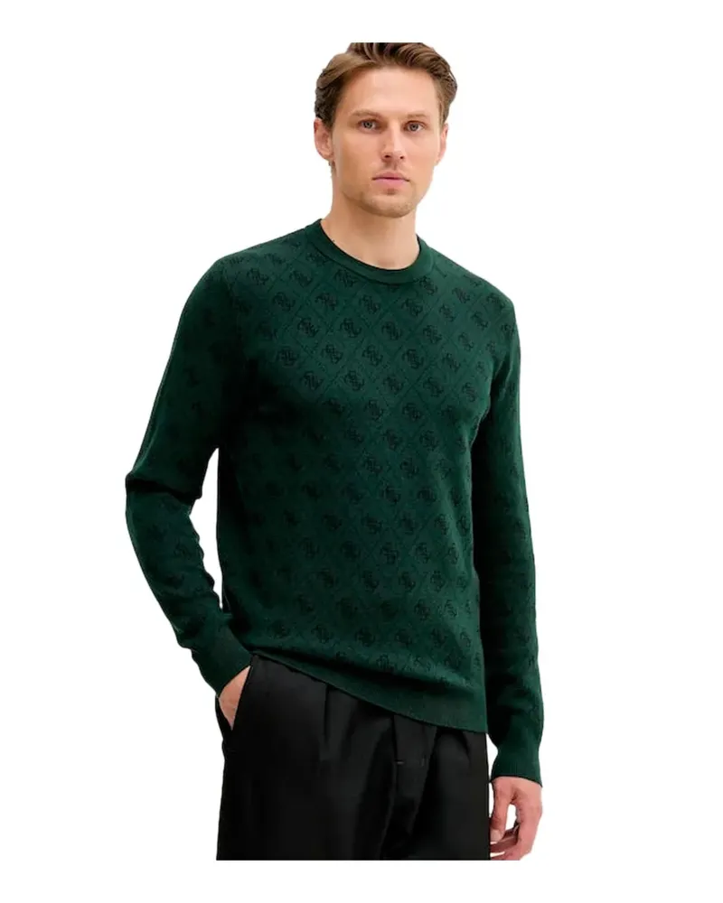 Guess Damen-Pullover Humbert 4G Grün