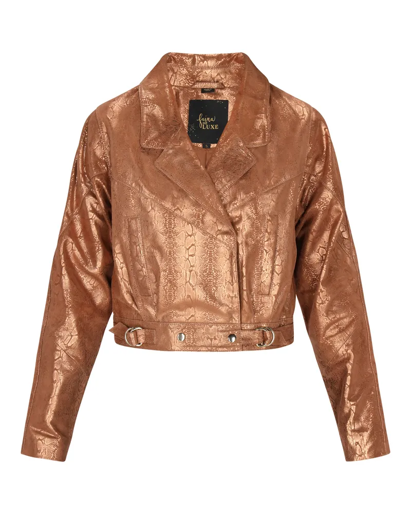FAINA Jacke Frauen Kupferschlange Kupfer