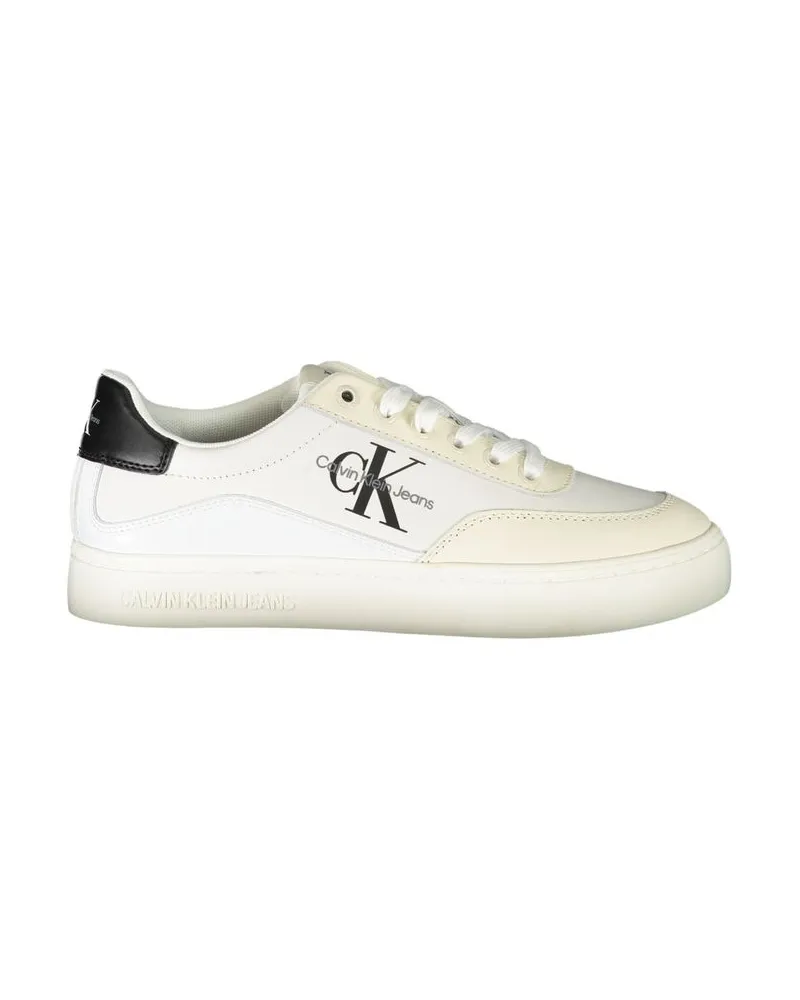 Calvin Klein Ck Jeans Monogram Lowtop Sneakers Weiß Weiß