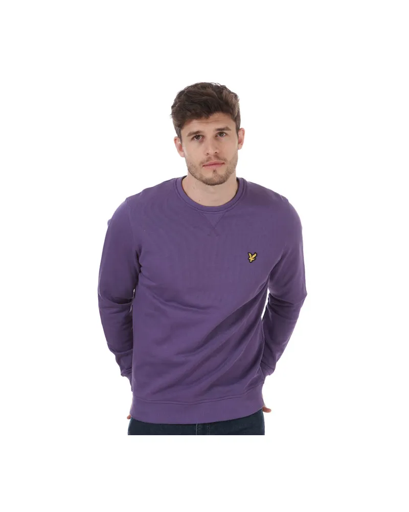 Lyle & Scott Lyle And Scott Herren Sweatshirt mit Rundhalsausschnitt in Violett Lila