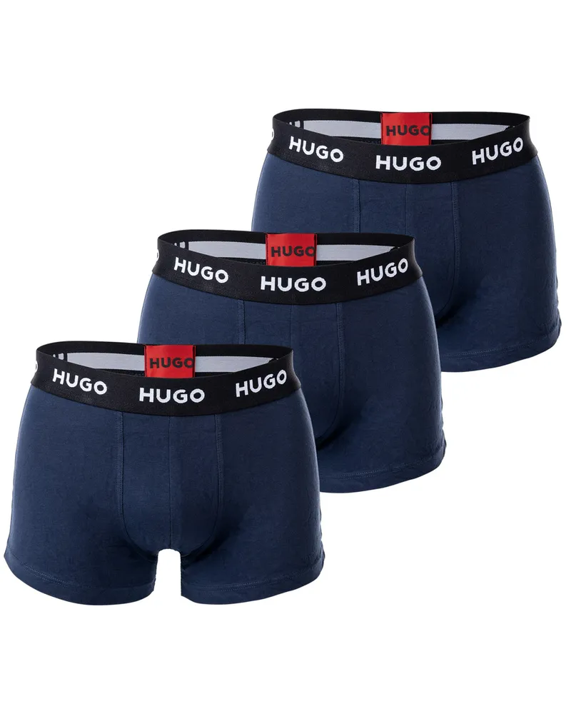 HUGO BOSS Trunk Triplet Pack Boxershort Blau
