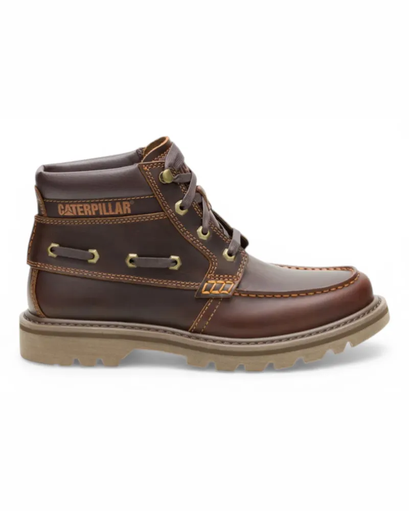 Caterpillar Footwear Colorado Boat‑Mid Herren Wanderstiefel aus Leder - Braun Braun