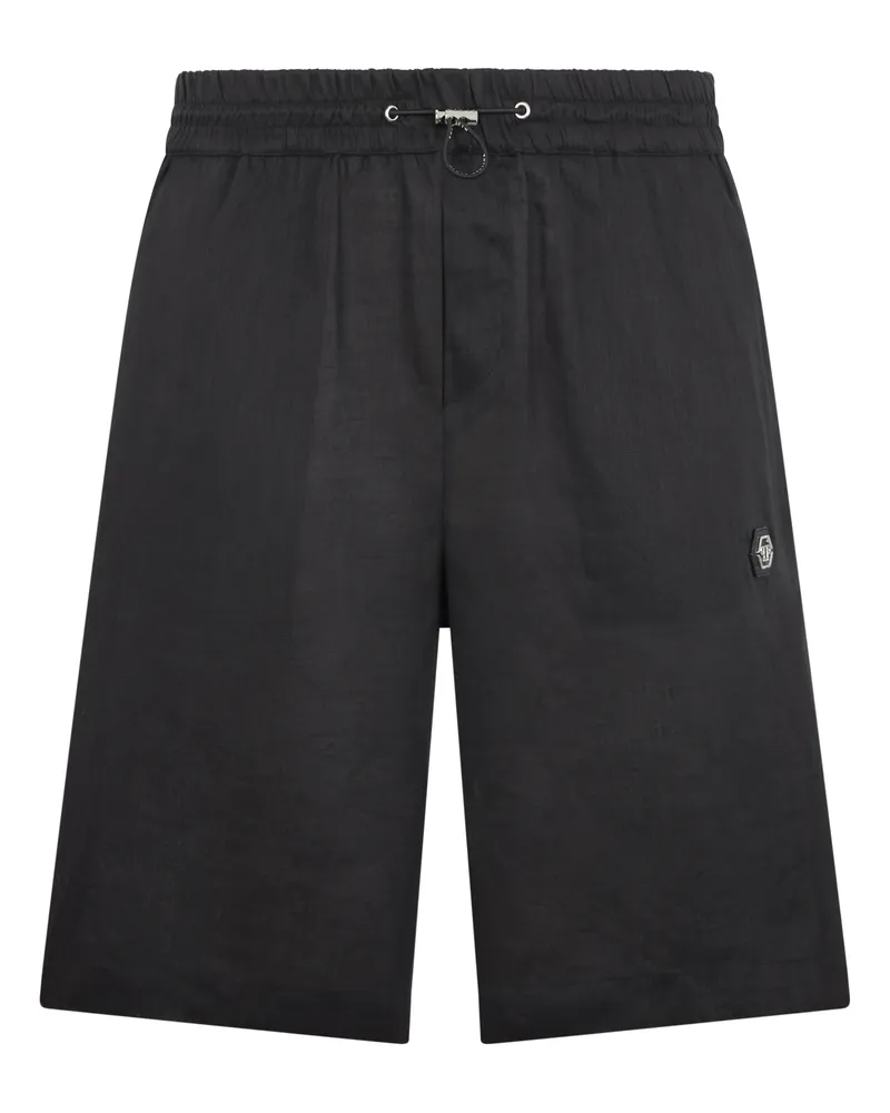 Philipp Plein Bowling Shorts Basic Schwarz