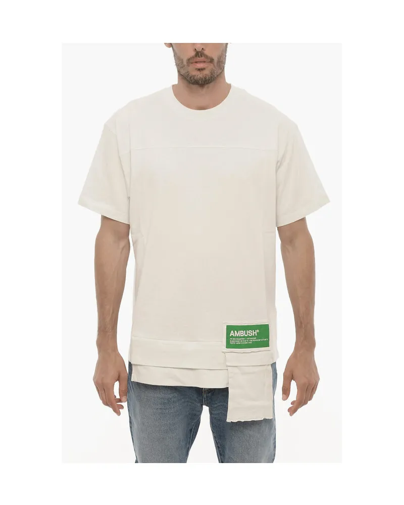 AMBUSH Uni-T-Shirt mit Rundhalsausschnitt und Hüfttasche - Weiß Weiß